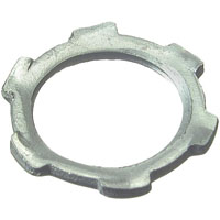 Halex 26191 Conduit Locknut, 1/2 in, Steel, Zinc - 10 Pack