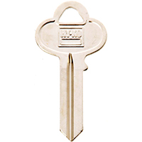 HY-KO 11010CO5 Key Blank, Brass, Nickel, For: Corbin Russwin Cabinet, House Locks and Padlocks - 10 Pack