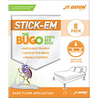 J.T. EATON 211H Bed Bug Trap, Solid, Slight Petroleum, Green/Orange/Purple
