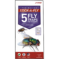 J.T. EATON Stick-A-Fly 443 Fly Trap, Solid, Petrol, 5 Pack