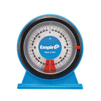 Empire 36 Magnetic Protractor, 0 to 360 deg, SAE in Graduation, Polycast