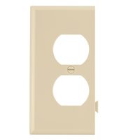 Eaton Wiring Devices STE8V Sectional Wallplate, 4-1/2 in L, 2-3/4 in W, 1 -Gang, Polycarbonate, Ivor