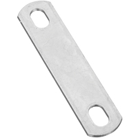 National Hardware 2191BC Series N222-331 U-Bolt Plate, 4.88 in L, 1.02 in W, 0.44 in Bolt Hole, Stee - 10 Pack