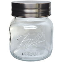 Ball 1440070017 Storage Canning Jar, 64 oz Capacity, Glass, Clear, 5-3/4 in W, 6-1/2 in H - 2 Pack