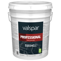 Valspar Professional 11800 Series 045.0011800.008 Interior Paint, Eggshell, Hi-Hide White, 5 gal