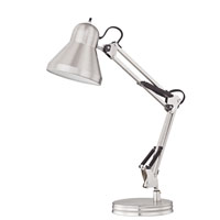 Boston Harbor WK-618E-3L Swing Arm Work Lamp, 120 V, 60 W, 1-Lamp, A19 or CFL Lamp, Brushed Nickel F