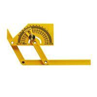 GENERAL 29 Angle Protractor with Locknut, 0 to 165 deg, Plastic