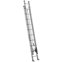 Louisville MAXLOCK AE2220 Extension Ladder, 19 ft 10 in H Reach, 300 lb, 20-Step, 1-1/2 in D Step, A