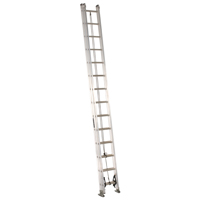 Louisville AE2200 Series AE2228 Extension Ladder, 27 ft 7 in H Reach, 300 lb, 28-Step, 1-1/2 in D St