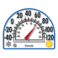 Springfield 5323 Window Cling Thermometer, -40 to 120 deg F