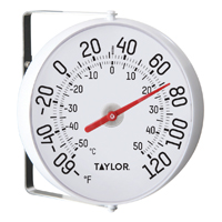 Taylor 5159 Thermometer, Analog, Celsius, Fahrenheit Temperature Sensor, -50 to 50 deg C, -60 to 120