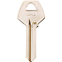 HY-KO 11010CO91 Key Blank, Brass, Nickel, For: Corbin Russwin Cabinet, House Locks and Padlocks - 10 Pack