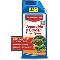 BioAdvanced 701521A Vegetable and Garden Insect Spray, Liquid, Spray Application, 32 oz Bottle