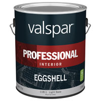 Valspar Professional 11800 Series 045.0011811.007 Paint, Eggshell, Light Base, 1 gal Can - 4 Pack