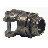 HUBBELL SQ038R5 Squeeze Connector, 3/8 in, Zinc