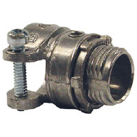 HUBBELL SQ100 Squeeze Connector, 1 in, Zinc