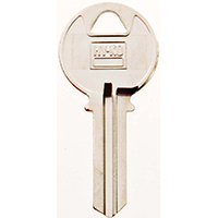 HY-KO 11010K2 Key Blank, Brass, Nickel, For: Keil Cabinet, House Locks and Padlocks - 10 Pack