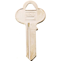HY-KO 11010CO3 Key Blank, Brass, Nickel, For: Corbin Russwin Cabinet, House Locks and Padlocks - 10 Pack