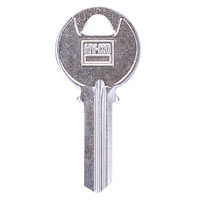 HY-KO 11010K1 Key Blank, Brass, Nickel-Plated, For: Keil K1 Locks - 10 Pack