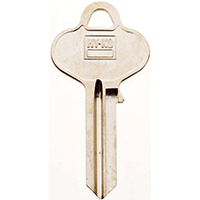 HY-KO 11010RU4 Key Blank, Brass, Nickel, For: Russwin and Corbin Cabinet, House Locks and Padlocks - 10 Pack