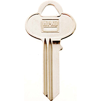 HY-KO 11010SK1 Key Blank, Brass, Nickel, For: Skillman Cabinet, House Locks and Padlocks - 10 Pack