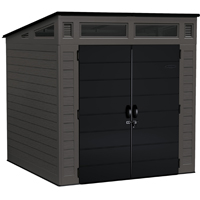 Suncast BMS7780 Storage Shed, 317 cu-ft Capacity, 7 ft 2-1/2 in W, 7 ft 3-1/2 in D, 7 ft 5-1/2 in H,