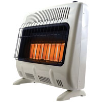 Mr. Heater F299830 Vent-Free Radiant Heater, 11-1/4 in W, 27 in H, 30000 Btu Heating, Propane