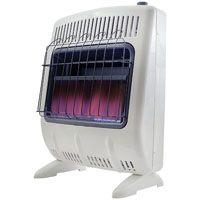 Mr. Heater F299721 Vent-Free Blue Flame Gas Heater, Natural Gas, 20000 Btu, 500 sq-ft Heating Area