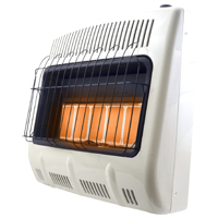 Mr. Heater MHVFDF30RTT Vent-Free Radiant Dual Fuel Heater, 31 in W, 28.37 in H, 30,000 Btu/hr Heatin