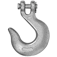 Campbell T9401824 Clevis Slip Hook, 1/2 in, 9200 lb Working Load, 43 Grade, Steel, Zinc
