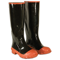 CLC R21009 Rain Boots, 9, Black, Slip-On Closure, Rubber Upper