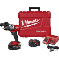 Milwaukee M18 FUEL 2804-22 Hammer Drill Kit, 18 V Battery, 1/2 in Chuck