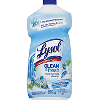 Lysol 1920078630 Cleaner, 40 oz Bottle, Liquid, Characteristic, Green