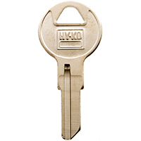 HY-KO 11010IL9 Key Blank, Brass, Nickel, For: Illinois Cabinet, House Locks and Padlocks - 10 Pack