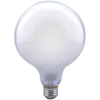 Sylvania 15793 Incandescent Lamp, 100 W, G40 Lamp, Medium E26 Lamp Base, 1050 Lumens, 2850 K Color T