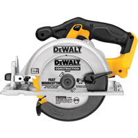 DeWALT DCS391B Circular Saw, Tool Only, 20 V, 6-1/2 in Dia Blade, 50 deg Bevel, Includes: 6-1/2 in C