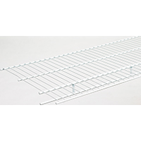 ClosetMaid 1078 Wire Shelf, 80 lb, 1-Level, 12 in L, 96 in W, Steel, White - 6 Pack