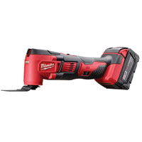 Milwaukee 2626-22 Multi-Tool, Battery Included, 18 V, 3 Ah, 11,000 to 18,000 opm, Variable Speed Con