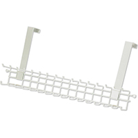 ClosetMaid 121700 Tie and Belt Rack, 16-Hook, 19-1/2 in OAW, Steel, White - 6 Pack