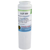 SWIFT GREEN FILTERS SGF-M9 Refrigerator Water Filter, 0.5 gpm, Coconut Shell Carbon Block Filter Med