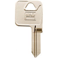 HY-KO 11010TM12 Key Blank, Brass, Nickel, For: Trimark Cabinet, House Locks and Padlocks - 10 Pack