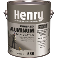 Henry HE555042 Roof Coating, Aluminum, 3.41 L Can, Liquid - 4 Pack