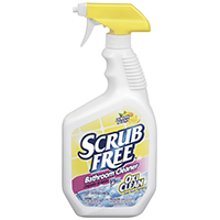 SCRUB FREE OxiClean 35240 Bathroom Cleaner, 32 oz Bottle, Liquid, Lemon, Turbid