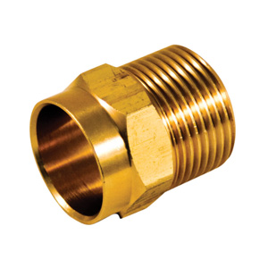aqua-dynamic 9972-234 Pipe Adapter, 1/2 x 3/4 in, Compression x MPT, Brass