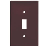 Arrow Hart 2134B-BOX Wallplate, 4-1/2 in L, 2-3/4 in W, 1-Gang, Thermoset, Brown, High-Gloss - 25 Pack