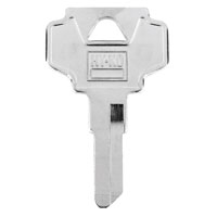 HY-KO 11010BN7 Key Blank, Brass, Nickel-Plated, For: Bargman BN7 Locks - 10 Pack