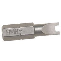 IRWIN 92565 Insert Bit, #6 Drive, Spanner Drive, 1/4 in Shank, Hex Shank, 1 in L, High-Grade S2 Tool