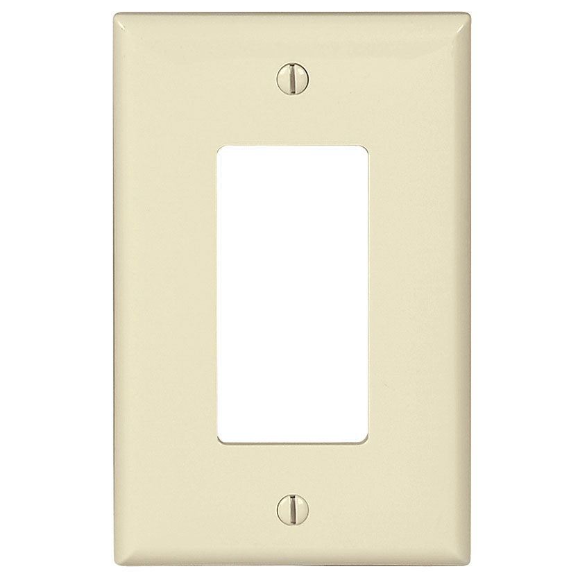 Eaton Wiring Devices PJ26LA Wallplate, 4.87 in L, 3.12 in W, 1 -Gang, Polycarbonate, Light Almond, H - 20 Pack