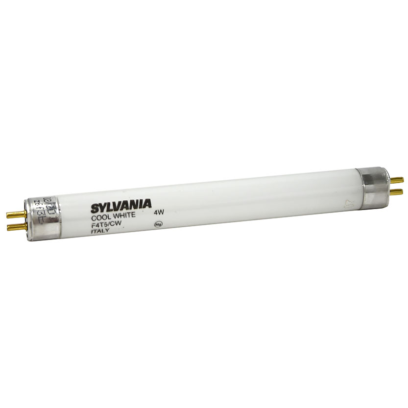 Sylvania 20415 Fluorescent Lamp, 4 W, T5 Lamp, Miniature G5