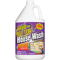 KRUD KUTTER HW012 House Wash Cleaner, 1 gal Bottle, Liquid, Mild - 2 Pack
